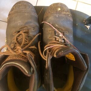 Caterpillar safety boots.